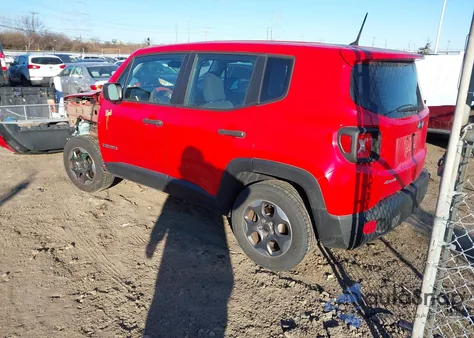 2015 Jeep Renegade Sport from USA, damaged, VIN ZACCJBAT4FPC16113